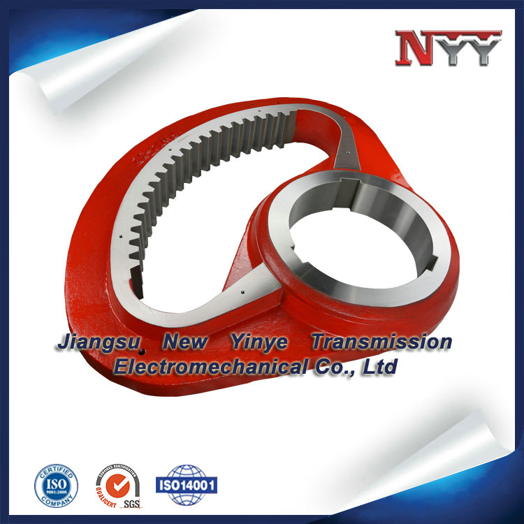 metallurgy machinery fan shaped casting steel internal gear